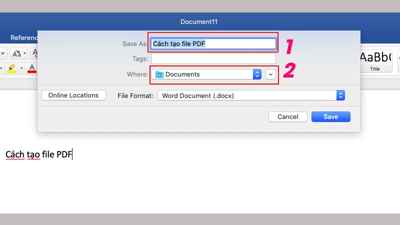 Cách lưu file Word trên Maccbook thủ công 2