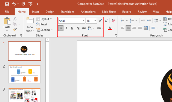 cách lưu và gửi file Powerpoint không bị lỗi font