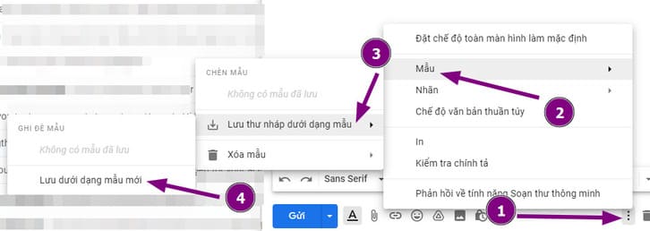 Sử dụng Mẫu cho các Email thường gửi