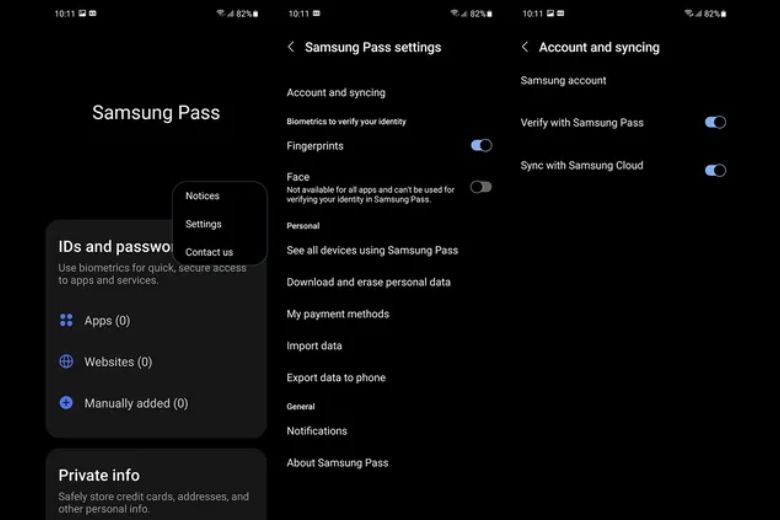 samsung pass không hoạt động