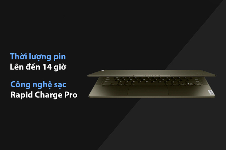 Các dòng laptop Lenovo: Lenovo Yoga Slim 7 14ITL05 82A3004FVN thời lượng pin lớn