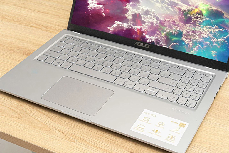 Laptop Asus Vivobook core i7 về bàn phím và cảm biến vân tay