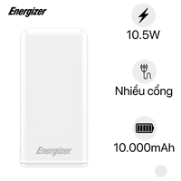 Pin sạc dự phòng Energizer 10000mAh /3.7V Li-Polymer UE10026WE