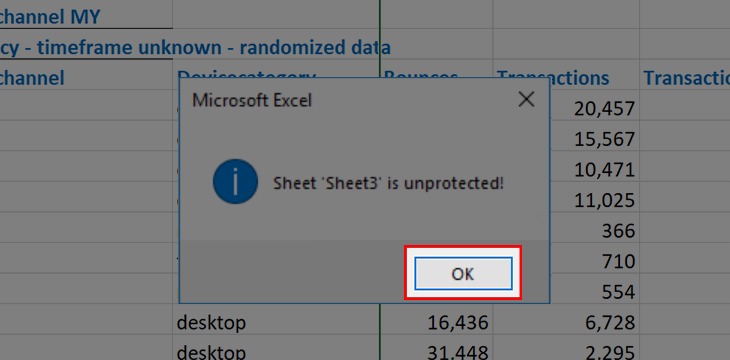 Hướng dẫn mở file Excel quên mật khẩu bằng đoạn script