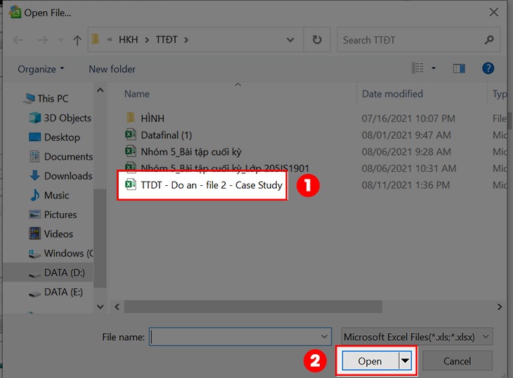 Hướng dẫn mở file Excel bằng cách khôi phục mật khẩu