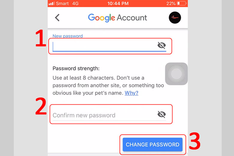 cách đổi mật khẩu gmail