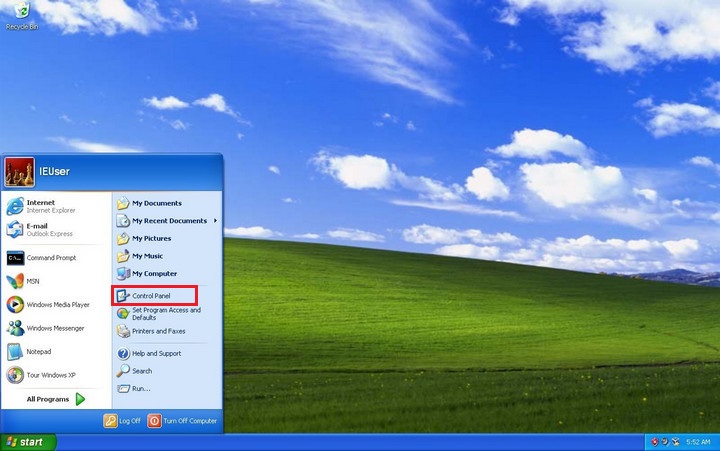 Cách mở file chỉ bằng 1 click chuột trên Windows xp