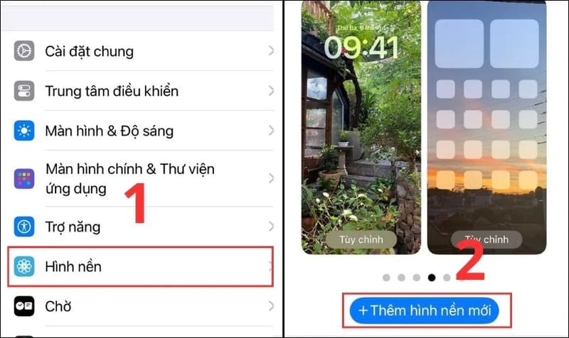 cách thay đổi hình nền tự động trên iPhone