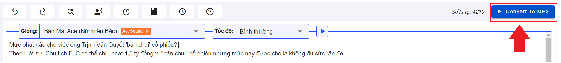 FPT.AI Voice Maker chuyển văn bản thành âm thanh