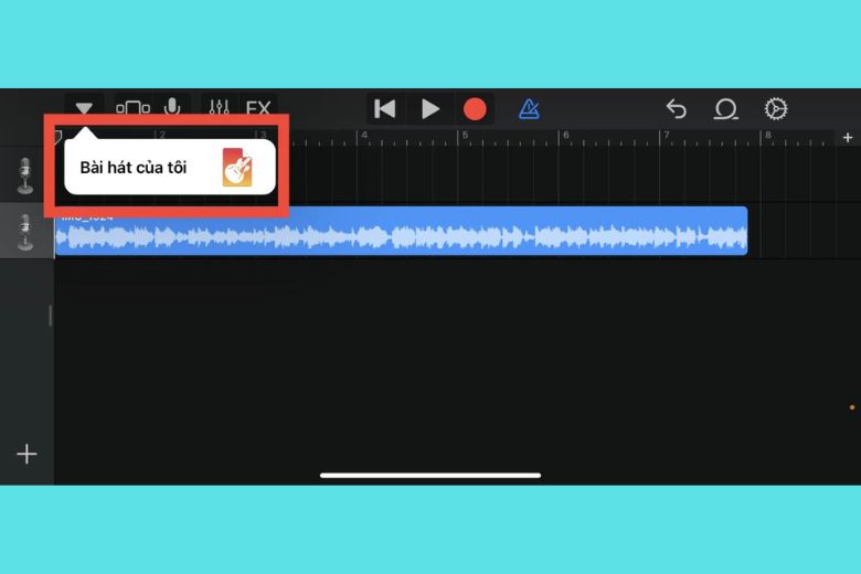 Chọn Bài hát của tôi để lưu bài hát