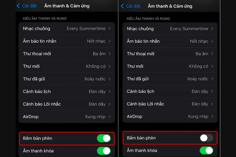 Cách tắt âm bàn phím quay số iPhone